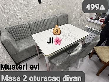 plastik stol stul sederek: Divan masa oturacaq rəng seçimi var — 1