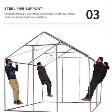 Çadırlar: Karkasli cadir palatka (yeni mallar) 🔺4x3 metr 🔺odun peci bacasi — 7