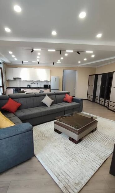 квартира бишкек аренда долгосрочно 1 комнатную: 3 комнаты, Агентство недвижимости, Без подселения, С мебелью полностью