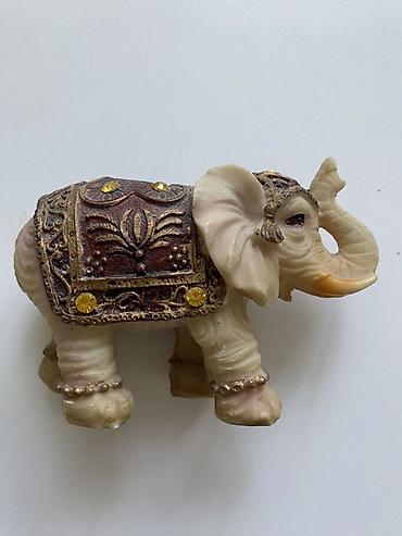 Ноутбуки и аксессуары: Bəzək fil fiquru - Material: polirezin (daş effektli), detallı əl — 2