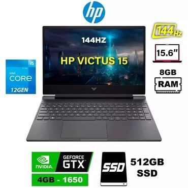 сколько стоит компьютер: Ноутбук, HP, 8 ГБ ОЭТ, Intel Core i5, 15.6 ", Жаңы, Жумуш, окуу үчүн, эс тутум SSD