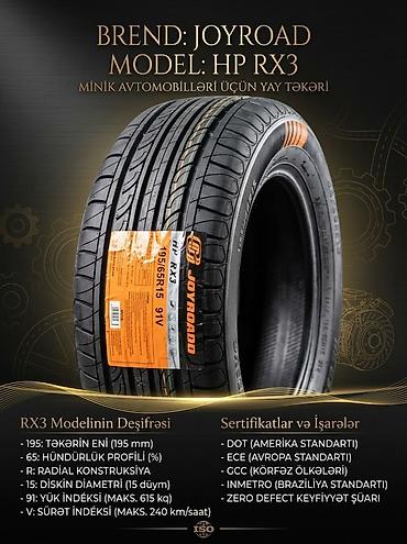 təkər 15: Minik avtomobilləri üçün yay təkərləri – iki seçim 1) Brend: Joyroad — 1