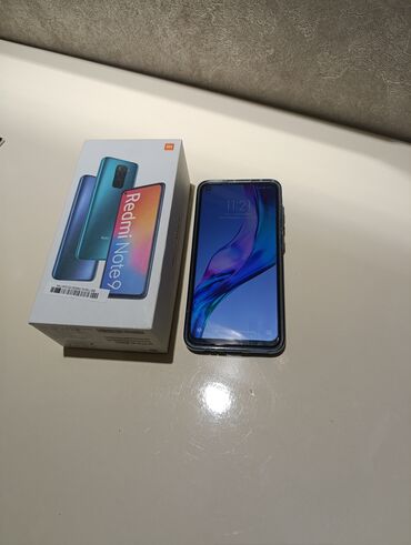 Xiaomi: Xiaomi Redmi Note 9, 64 GB, rəng - Göy, 
 Sensor, Barmaq izi, İki sim kartlı