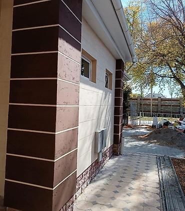 Фасадные работы: Ремонт фасада, Утепление фасада, Фасадный декор | Жидкий травертин, Декоративный кирпич, Сухой травертин Больше 6 лет опыта — 16