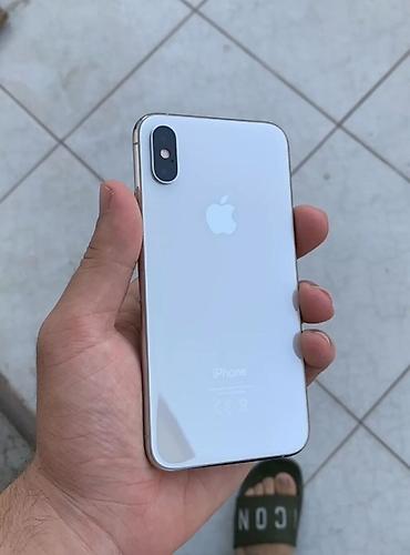 iphone 7 aux kabel: IPhone X, Gümüşü, Face ID — 1