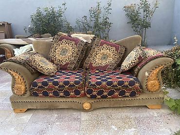 madeyra mebel divanlar: Klassik üslubda yumşaq mebel dəsti - Tərkib: 2 ədəd geniş kreslo və 1 — 1