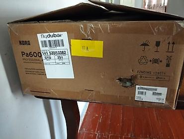 Musiqi alətləri: Korg Pa600 – Professional Arranger klaviatura Xüsusiyyətlər: - 61 — 3