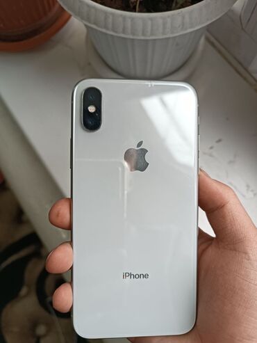 айофн 7: IPhone X, Колдонулган, 64 ГБ, Ак, Коргоочу айнек, Каптама, Куту, 100 %