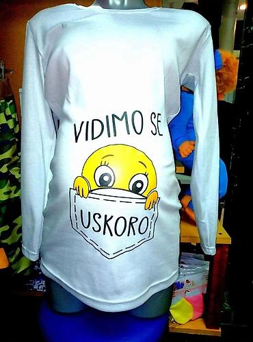 Majice kratkih rukava: Majčinske majice sa štampom – udobne bele pamučne majice sa duhovitim — 6