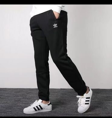 спортивный брюки мужские: Брюки XS (EU 34), цвет - Черный