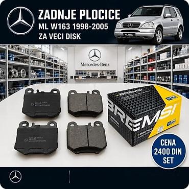 Brake System: PLOCICE MERCEDES ML W163 PREDNJE ZADNJE 5 GOD | Plocice mercedes ml — 3