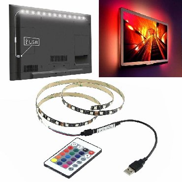 Televizori: Led traka za tv Povezivanje preko USB-a. RGB traka je samolepljiva. U — 1
