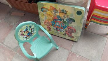 Yemək masaları, oturacaqları: Usaq ucun stol stul usaq ucun kreslo masa usaq ucun qabaq stolu — 12