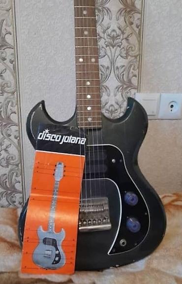 Jolana Disco SG. Винтажный инструмент, всё родное, даже ремень и шнур