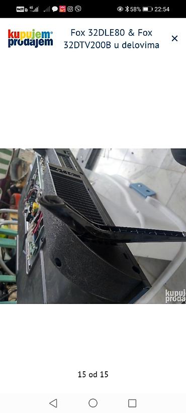 Aksesoari za TV i video: Fox 32DLE80 i Fox 32DTV200B – delovi za TV Dostupne komponente: - — 16