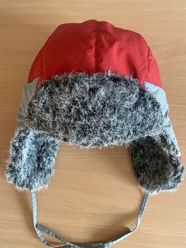 зимние вещи: Детская зимняя шапка-ушанка на 6-8 лет