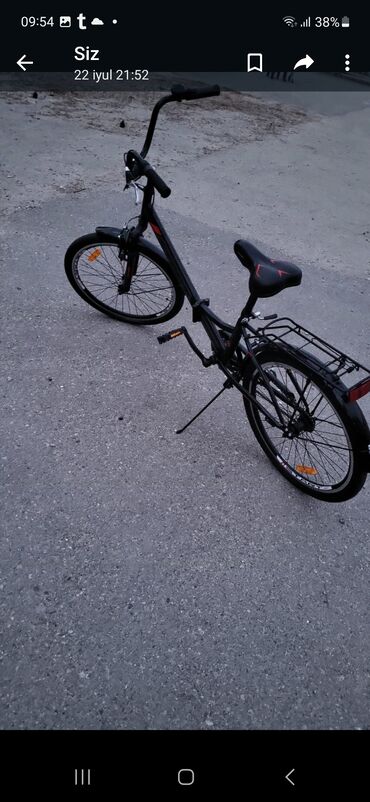 velik sumqayıt: Qatlanan velosiped.masina yerlesir