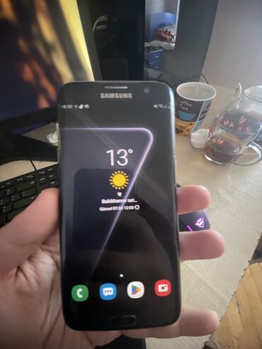 samsung s7 qiymeti teze: Samsung Galaxy S7 Edge, 32 GB, rəng - Qara, Sensor, Simsiz şarj