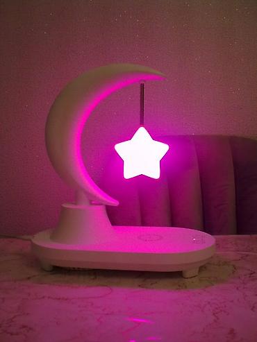 stol sekilleri: Ay və ulduz temalı çoxfunksiyalı stolüstü lampa - 3-ü 1-də qurğu: LED — 4