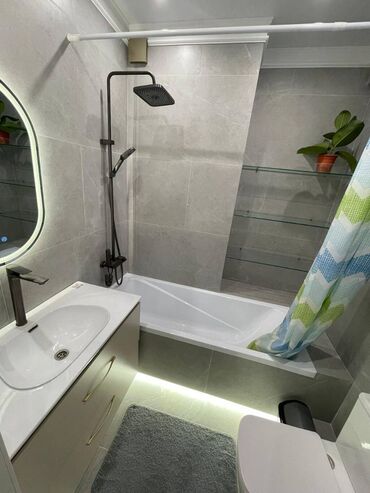 квартира баяат: 2 комнаты, 46 м², Элитка, 12 этаж, Евроремонт