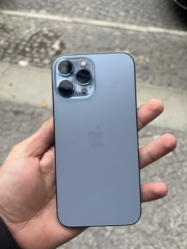 iphone kabel: IPhone 13 Pro Max, 256 GB, Sierra Blue, Zəmanət, Simsiz şarj, Face ID