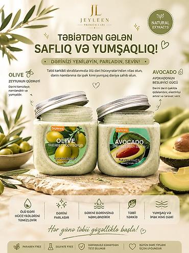 Gözəllik və sağlamlıq: Jeyleen Premium Care – Sherbet Body Scrub seriyası Təbii — 2
