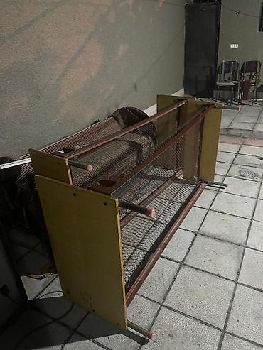 barter xoruz: Tavuk/broyler üçün qəfəs bloku - Material: möhkəm metal karkas, sıx — 1