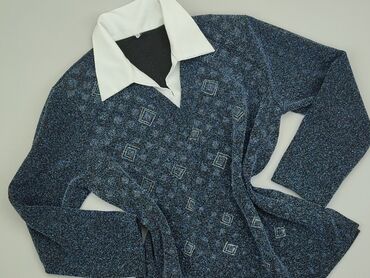 Bluzki: Bluza XL (EU 42), stan - Idealny, wzór - Jednolity kolor, kolor - Niebieski