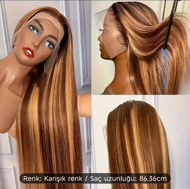 Təbii saçlar, pariklər: Parik, Təbii, Yeni — 9