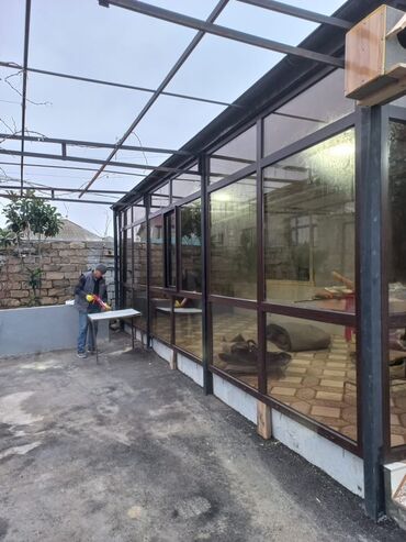 Plastik pəncərələr: Yeni İkiqat şüşə paketi Plastik pəncərə, Еni: 100 sm, Uzunluğu: 100 sm, Pulsuz quraşdırma — 17