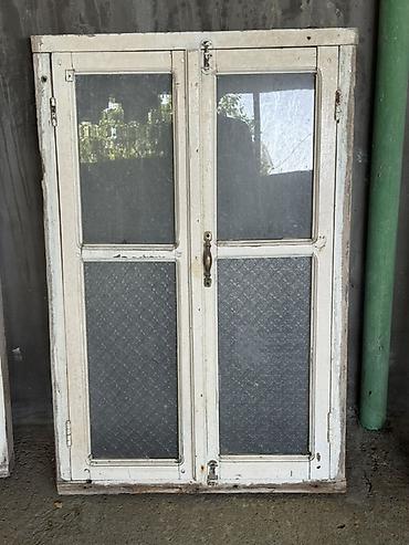 bal arısı satışı: Retro taxta pəncərə çərçivələri – şüşəli - Material: ağ rəngli bərk — 2