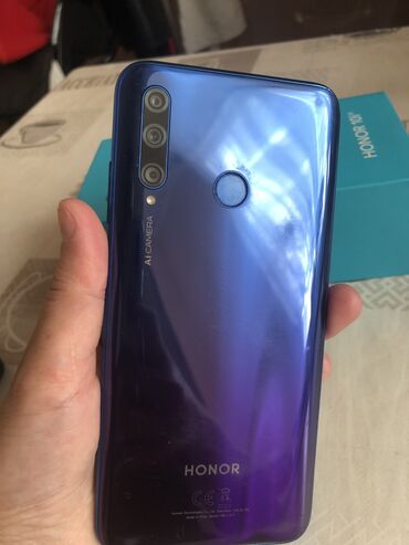 хонор телефон: Honor 10i, Б/у, 128 ГБ, цвет - Синий, 2 SIM