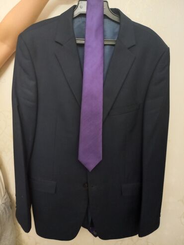 кардиган муж: Продаю пиджак (темно-синий) в отличном состоянии, р 50, галстук в
