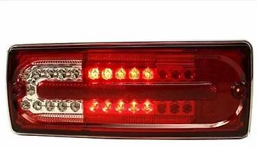 limovi: KRISTALNA LED STOP SVETLA MERCEDES G KLASA | Kristalne crveno bele — 2