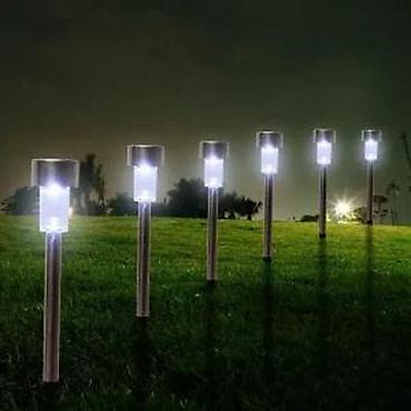 Kuća i bašta: SOLARNE LAMPE VECI MODEL NOVE INOX ZA DVORISTE, BASTU,TERASU | Cene — 3