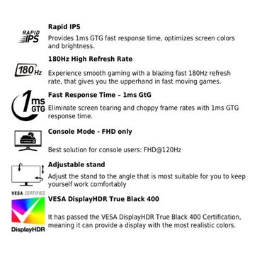 Monitorlar:   🖥 MSI G274QPF E2 27" Gaming Monitor – Peşəkar Oyun Təcrübəsi Üçün — 12