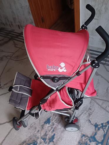 uşağ arabalari: Uşaq arabası – Baby More brendi, qırmızı/boz rəng. Xüsusiyyətlər: - — 1