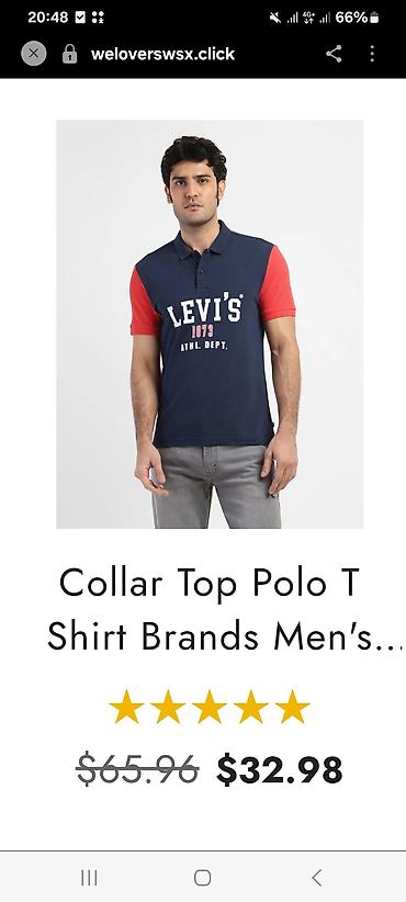 levi s usa: Мужская футболка, L, LeviS, Б/у, цвет - Синий, Самовывоз — 10