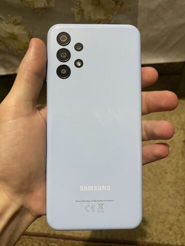 samsung galaxy note 10. qiymeti: Samsung Galaxy A13, 128 GB, rəng - Göy, Zəmanət, Barmaq izi, İki sim kartlı