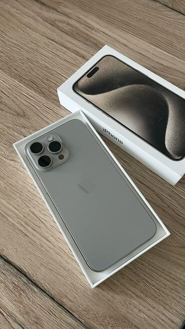 айфон 15 pro max: IPhone 15 Pro Max, Б/у, 256 ГБ, Natural Titanium, Кабель, Коробка, Чехол, 87 %