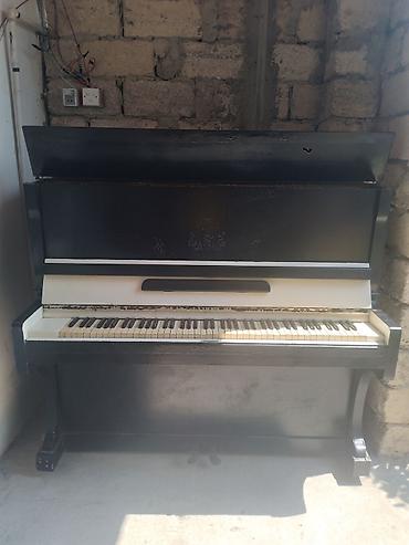 piano gallery: 2 pedallı "KUBAN" pianosu. Bütün dilləri yerindədir. Simlərində, bel — 3