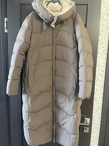 удлинённая куртка: Пуховик, Длинная модель, Стеганый, L, XL — 2
