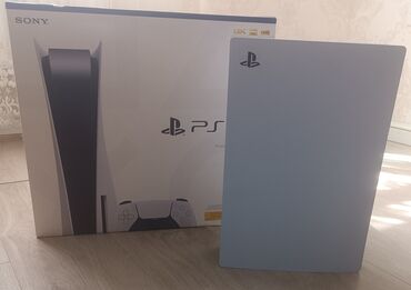 PS5 (Sony PlayStation 5): Playstation 5 825gb Yaxşı vəziyyətdədir heç bir problemi yoxdur Az