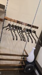 деревянная вешалка напольная: Metal asqı seti – şkaf və geyim mağazaları üçün - Material: yüksək