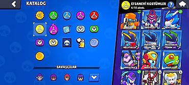 Другое: Brawl Stars hesabı - Kupa sayı: 13,203 (ən yüksək 13,205) - — 7