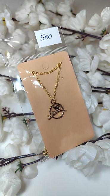 lady secret: Zlatno obojena ogrlica sa priveškom sove na grani. - Materijal — 1