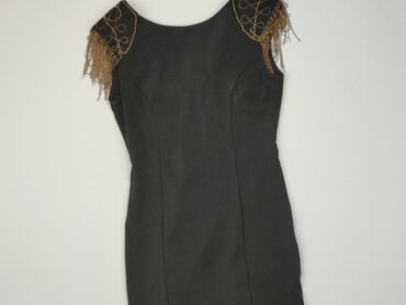 czarna sukienki elegancka midi: Sukienka, L, stan - Dobry
