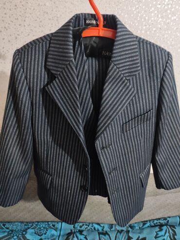 костюм италия: Комплект, цвет - Серый, Б/у