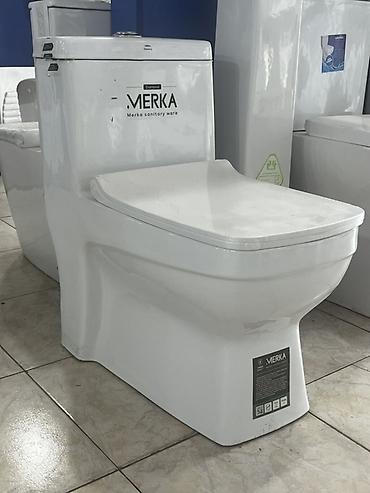 yerden unitaz: MERKA “Diamond” tualet – birgə gövdəli (monoblok) model - Brend — 1