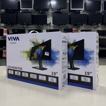 monitor satışı: VİVA Monitor 19 inch ▫️Tezlik: 60 Hz ▫️Görüntü: 1080p ▫️5 ms